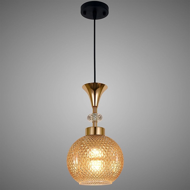 Подвесной светильник Reluce 02001-0.9-01 Amber изображение 3 Подвесной светильник Reluce 02001-0.9-01 Amber Фото № 3