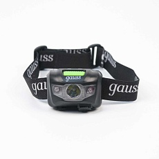 Налобный светодиодный фонарь Gauss аккумуляторный 40х60 130 лм GF405 2