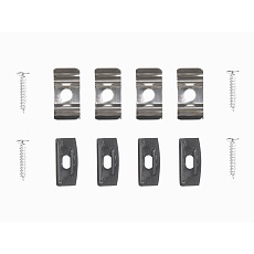 Профиль накладной LEDS POWER СПН1707 алюм. черный с призм.рассеивателем 2м 008400 2