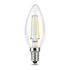 Лампа светодиодная филаментная Gauss E14 7W 4100К прозрачная 103801207 4