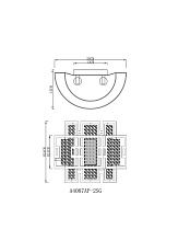 Настенный светильник Arte Lamp Blake A4087AP-2SG 1