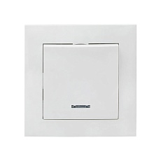 Валенсия выключатель 1-кл. 10А белый с индикатором EKF PROxima EWV10-121-10