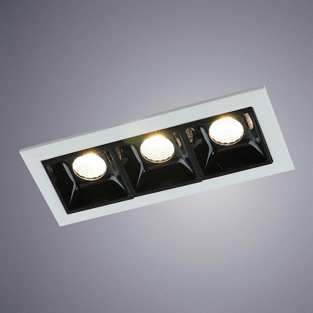 Встраиваемый светодиодный светильник Arte Lamp Grill A3153PL-3BK изображение 2 Встраиваемый светодиодный светильник Arte Lamp Grill A3153PL-3BK Фото № 2