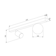 Потолочная люстра TK Lighting 10000 Vox 1