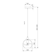Подвесной светильник Eurosvet Lotus 50221/1 прозрачный 2