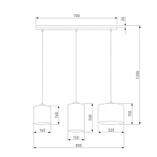 Подвесной светильник TK Lighting 4954 Juta 1