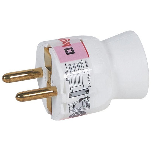 Вилка 2К+3 Legrand Helium 050187 изображение 1 Вилка 2К+3 Legrand Helium 050187 Фото № 1