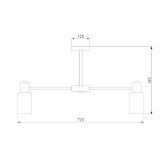 Потолочная люстра Eurosvet Vegga 70160/8 хром Smart 1