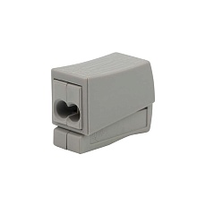 Строительно-монтажная клемма СМК 224-112 для светильника на 2 проводника 1.0-2.5/0.5-2.5 мм², белая (5 шт./уп.) REXANT 07-2411-5 2