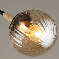 Потолочная люстра Reluce 04886-0.3-03 BK+WOOD 2