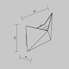 Уличный настенный светодиодный светильник Maytoni Beekman O802WL-L7B 1