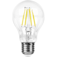 Лампа светодиодная филаментная Feron E27 7W 2700K Шар Прозрачная LB-57 25569 1