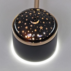 Потолочная светодиодная люстра Reluce 13289-4.3-08 Чёрный+Золотой хром 1