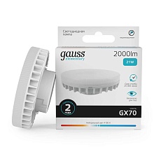 Лампа светодиодная Gauss GX70 21W 4100K матовая 83822 3