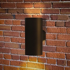 Уличный настенный светодиодный светильник Arte Lamp Alcyone A6109AL-2BK 2