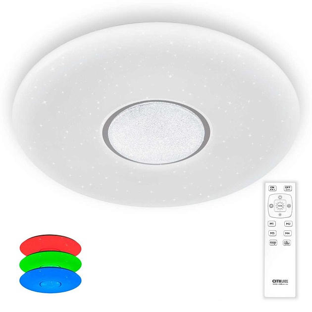 Потолочный светодиодный светильник Citilux Санта CL723680G изображение 1 Потолочный светодиодный светильник Citilux Санта CL723680G Фото № 1