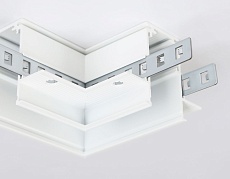 Коннектор L-образный для встраиваемого шинопровода Ambrella light Track System Magnetic GL3352 2