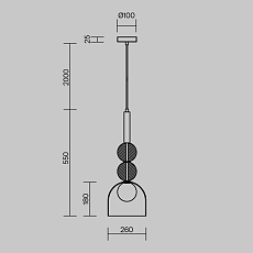 Подвесной светильник Freya Sunspot FR5482PL-01BS 1
