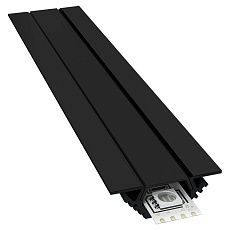 Профиль угловой накладной с рассеивателем черный 2м. Apeyron 08-03-Ч