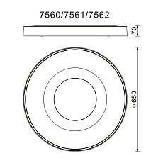 Потолочный светодиодный светильник Mantra Coin 7561 2