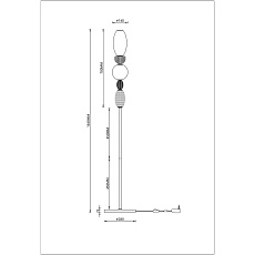 Торшер Divinare Ambra 5016/17 PN-20 1