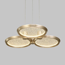 Подвесной светодиодный светильник Eurosvet Crespella 90034/3 золото 3