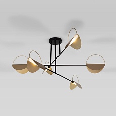 Потолочная люстра Eurosvet Grazia 70148/6 черный/золото Smart