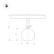 Трековый светодиодный светильник Arlight Mag-Orient-Orb-R60-10W Day4000 035758 1