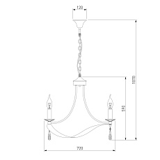 Подвесная люстра Eurosvet 60064/8 хром 1