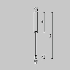 Основание потолочное Maytoni Technical Accessories for tracks Flarity TRA159C-BB1-B 3