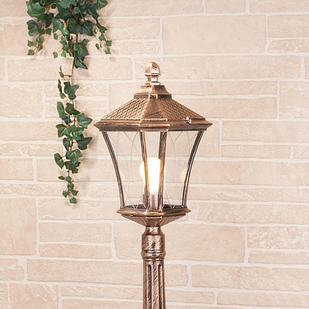 Уличный светильник Elektrostandard Virgo F черное золото a031929 Фото № 1