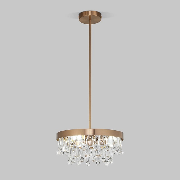 Подвесная люстра Eurosvet Sophie 60165/3 латунь Фото № 1