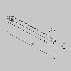 Трековый светодиодный светильник Maytoni Technical Basis TR000-1-12W3K-B 1