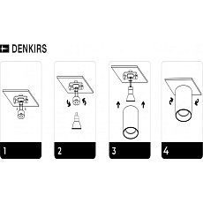 Потолочный светильник Denkirs Soro DK3040-WH 1