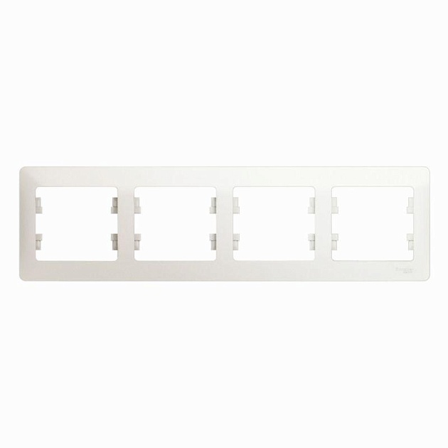 Рамка 4-постовая Systeme Electric Glossa перламутр GSL000604 Фото № 1