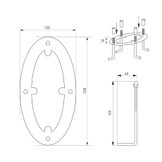 Уличный светодиодный светильник Arlight LGD-Muse-Boll-H1500-18W Warm3000 035395 2