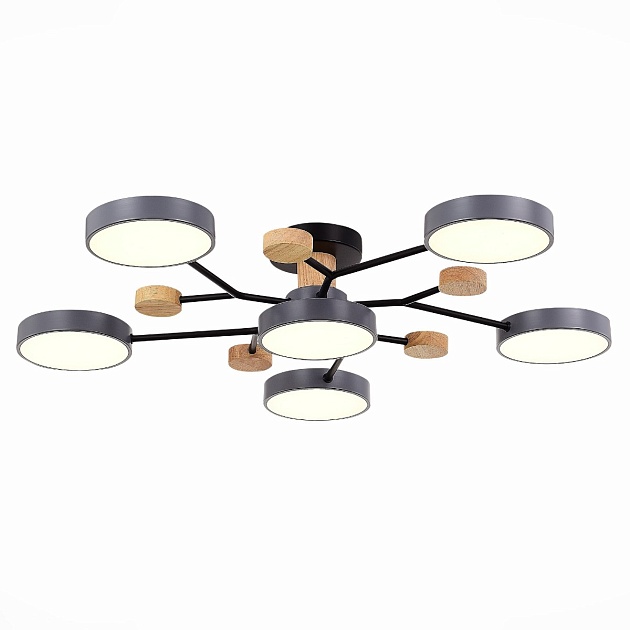 Потолочная светодиодная люстра Evoluce FAEMA SLE6006-702-06 изображение 1 Потолочная светодиодная люстра Evoluce FAEMA SLE6006-702-06 Фото № 1