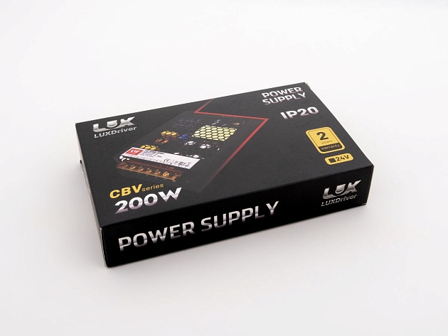Блок питания LEDS POWER LUXDriver 200Вт 24В 003337 изображение 1 Блок питания LEDS POWER LUXDriver 200Вт 24В 003337 Фото № 1