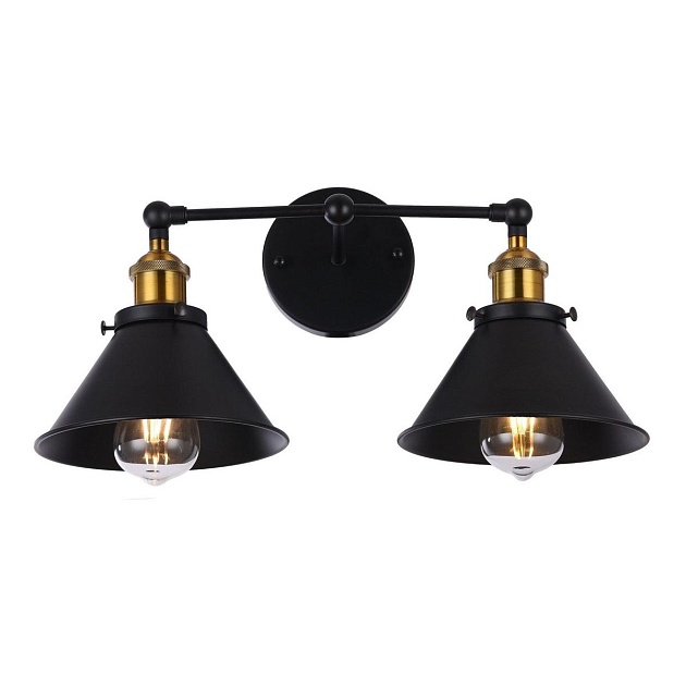Бра Lumina Deco Gubi LDW B018-2 BK изображение 4 Бра Lumina Deco Gubi LDW B018-2 BK Фото № 4
