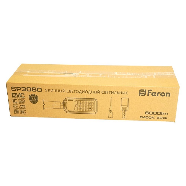 Уличный светодиодный консольный светильник Feron SP3060 48762 изображение 2 Уличный светодиодный консольный светильник Feron SP3060 48762 Фото № 2