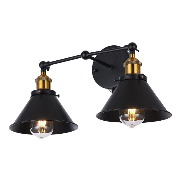 Бра Lumina Deco Gubi LDW B018-2 BK изображение 3 Бра Lumina Deco Gubi LDW B018-2 BK Фото № 3
