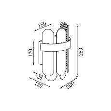 Настенный светильник Vele Luce Delizia VL3185W02 4
