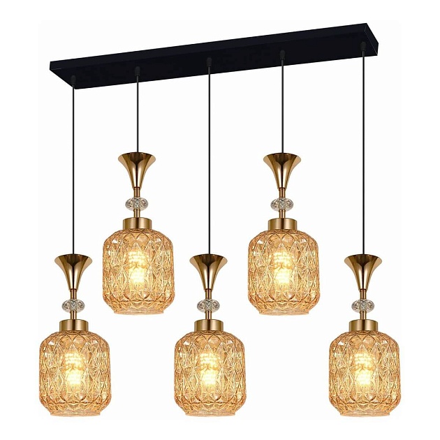 Подвесной светильник Reluce 02003-0.9-05L Amber Фото № 1