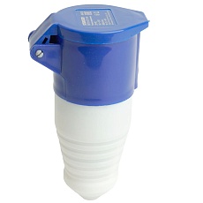 Розетка переносная 2P+PE Stekker с крышкой синий RST16-213-44 49438 3