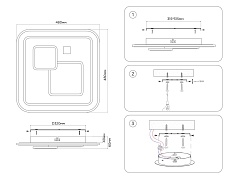 Потолочный светодиодный светильник Ambrella light Acrylica Disk FA7712 2