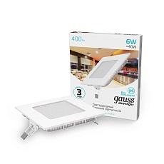 Встраиваемый светодиодный светильник Gauss 940111206 4