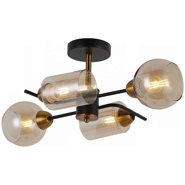 Потолочная люстра Illumico IL8243-4COU-79 BK BR Фото № 1