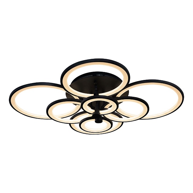 Потолочная светодиодная люстра iLedex Ring A001/8 BK Фото № 3